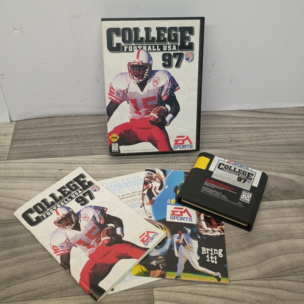 College Football USA 97: The Road to New Orleans Sega Genesis CIB Tested